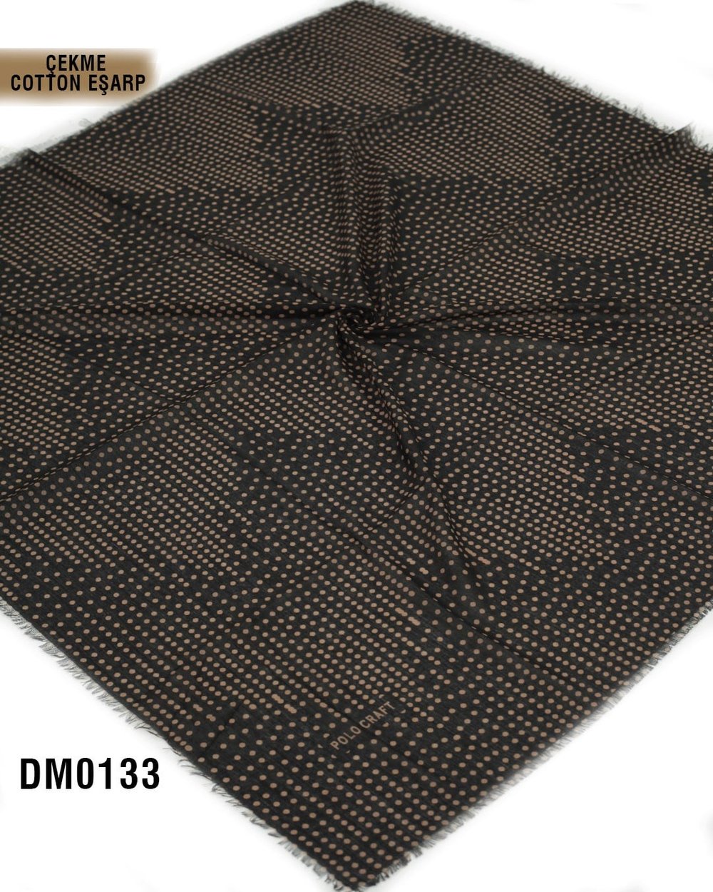 POLO CRAFT Çekme Pamuk Eşarp 100*100cm  DM0133-2301