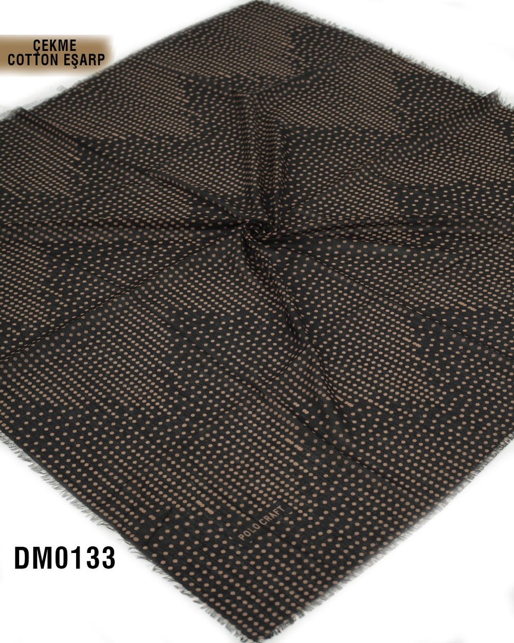 POLO CRAFT Çekme Pamuk Eşarp 100*100cm  DM0133-2301
