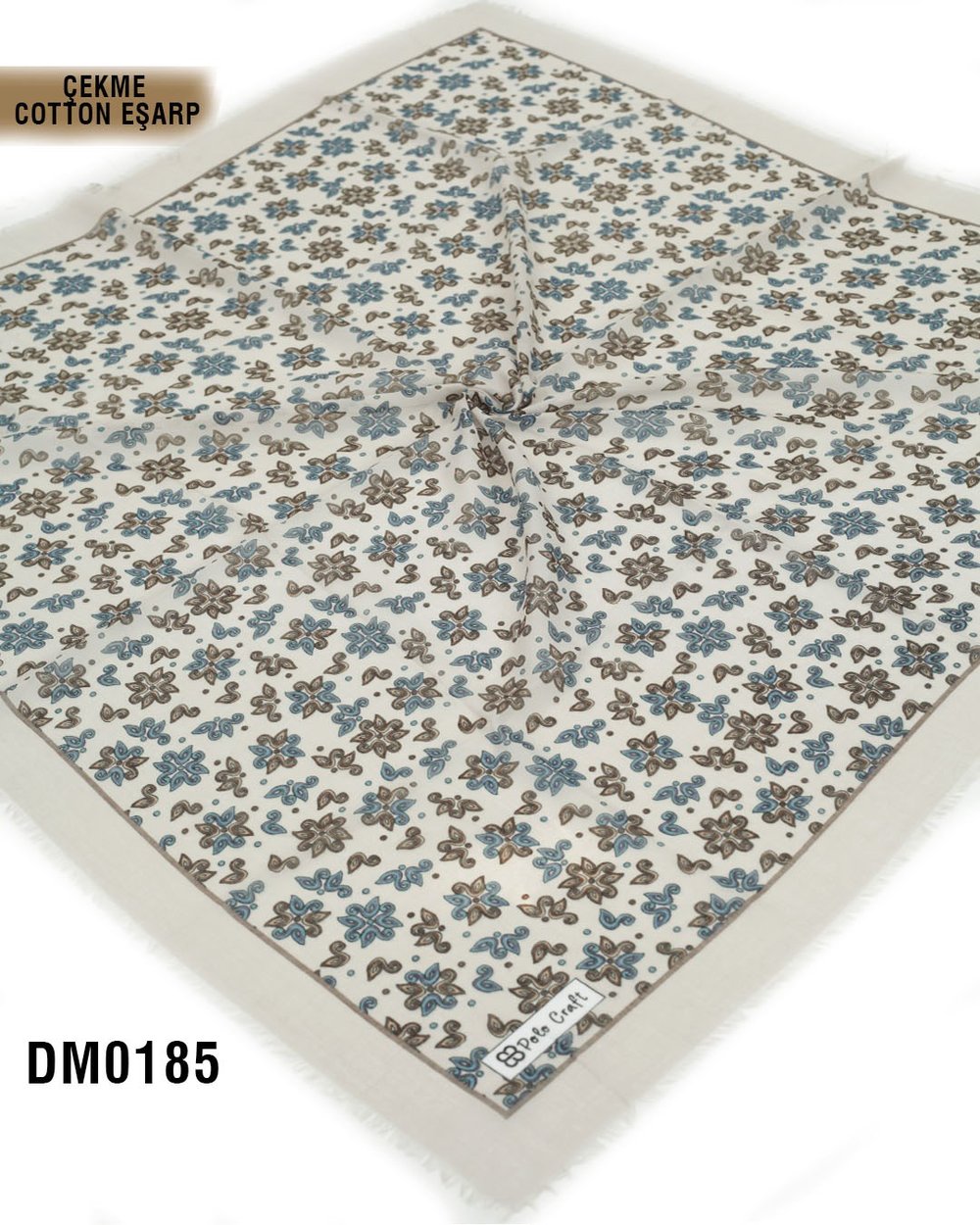 POLO CRAFT Çekme Pamuk Eşarp 100*100cm  DM0185-2132
