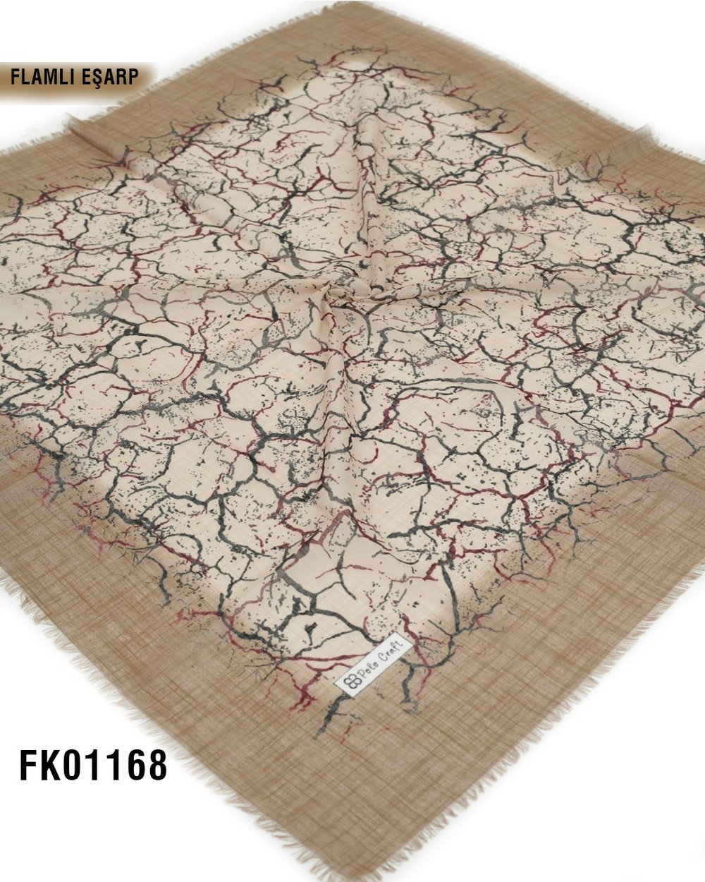 POLO CRAFT FLAMLI Pamuk Eşarp 100*100cm  FK01168-1424