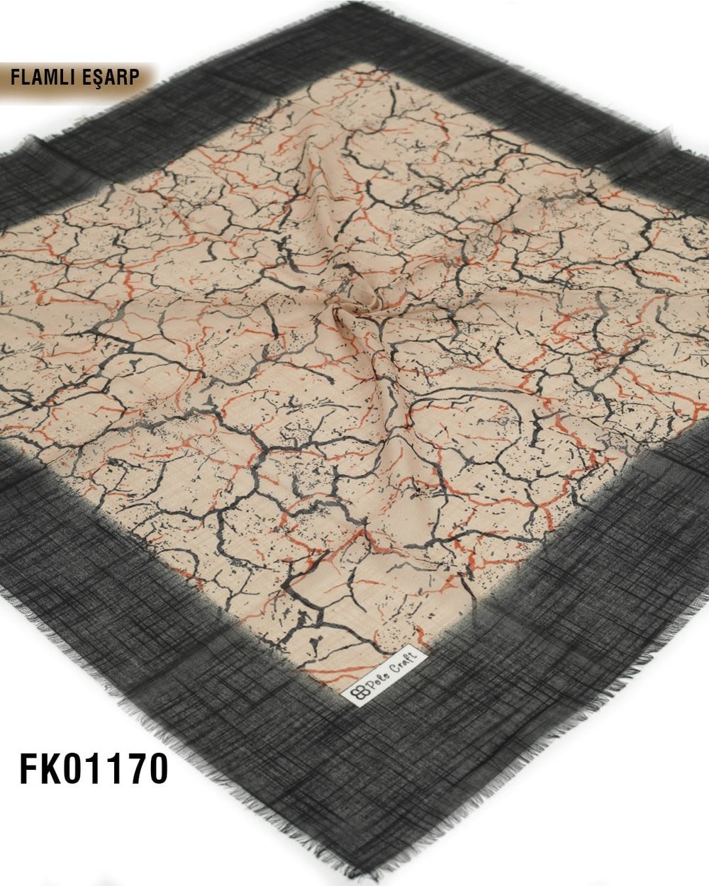 POLO CRAFT FLAMLI Pamuk Eşarp 100*100cm  FK01170-1426