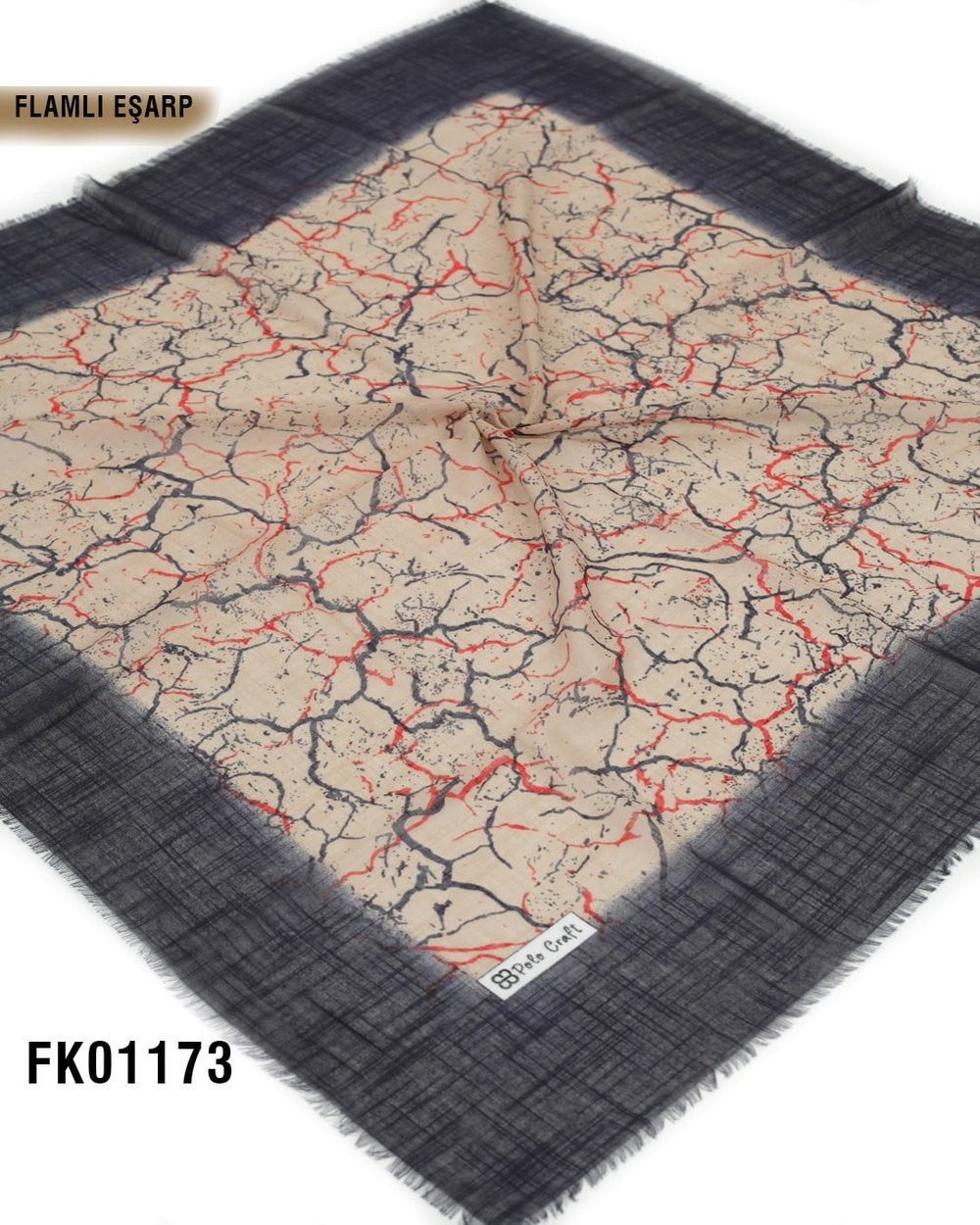 POLO CRAFT FLAMLI Pamuk Eşarp 100*100cm  FK01173-1429