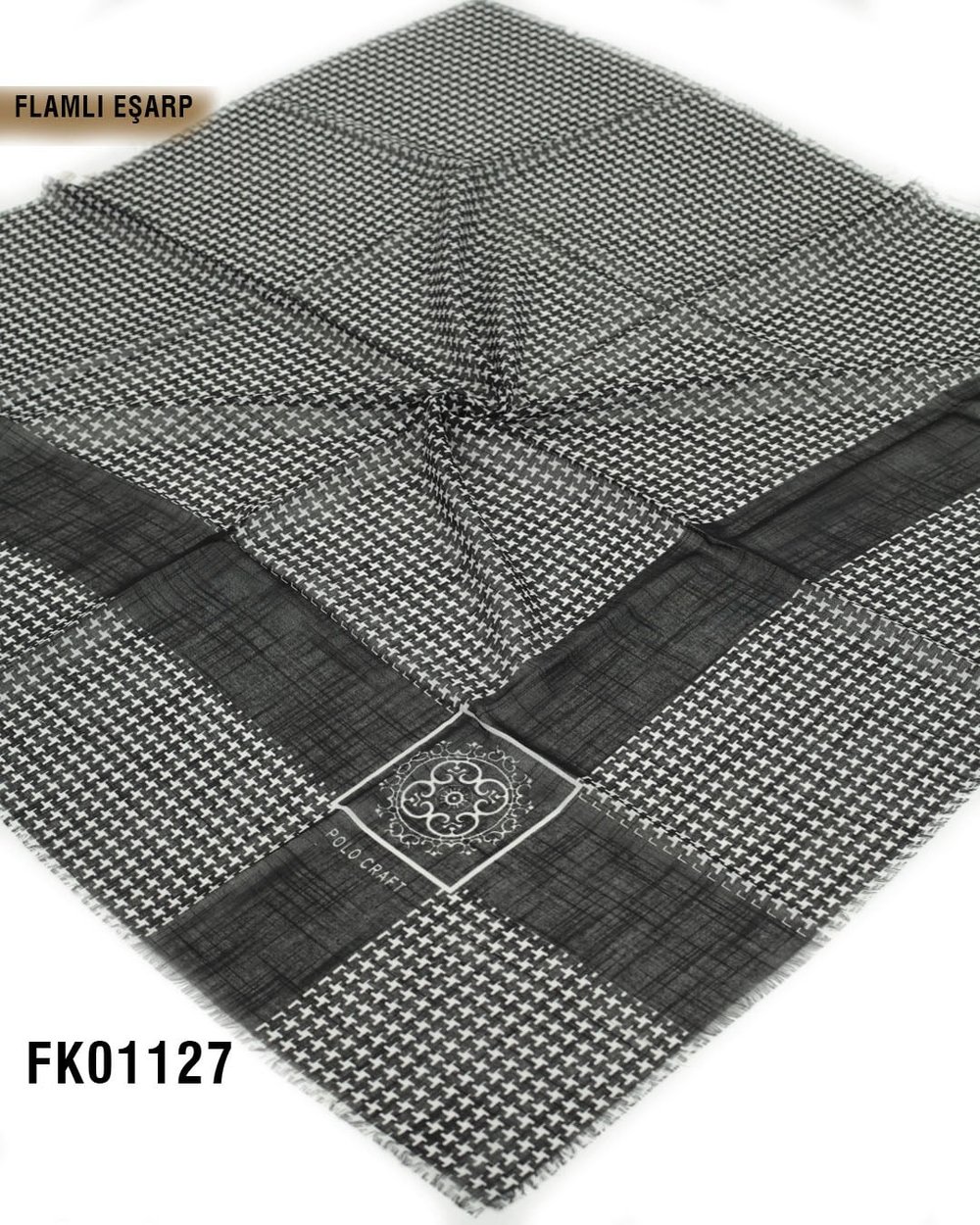 POLO CRAFT FLAMLI Pamuk Eşarp 100*100cm  FK01127-1509