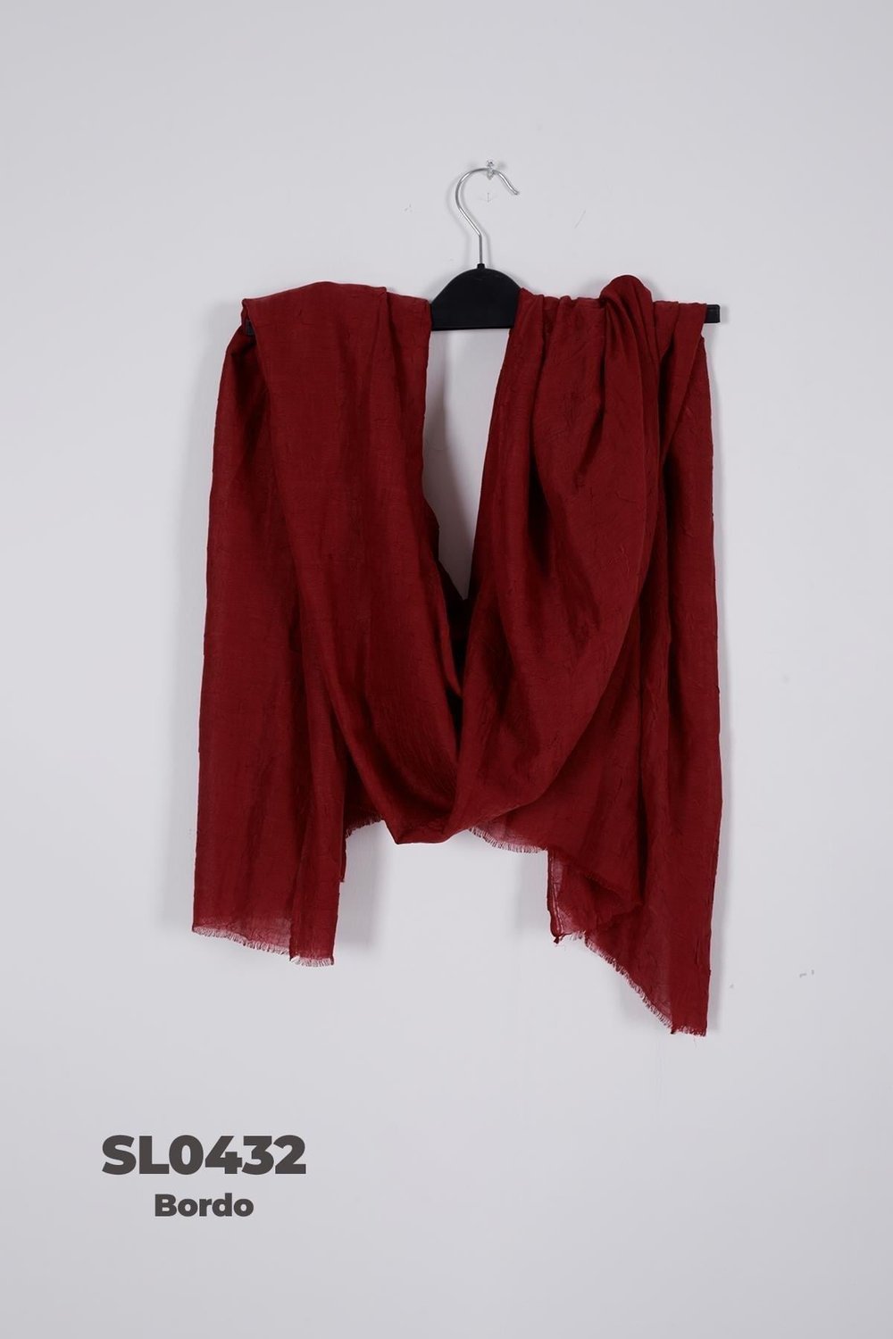 Recycle Lüx Yazlık Bambu Kraş Bordo SL0432-3932