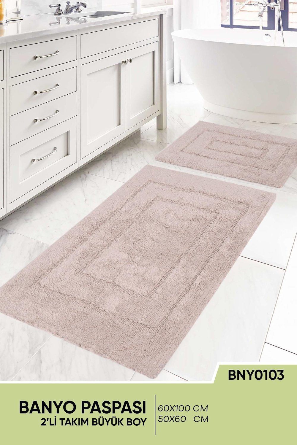 Sesli Home (2li) Banyo Paspas Seti BNY0103