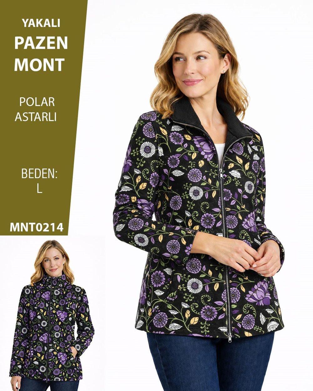 VİEMOR OTANTİK  PAZEN Dik Yaka mont L MNT0214-21948
