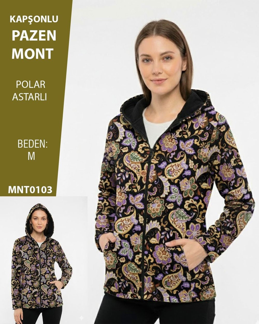 VİEMOR OTANTİK  PAZEN Kapişonlu mont M MNT0103-21827