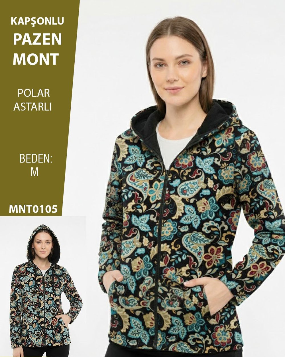 VİEMOR OTANTİK  PAZEN Kapişonlu mont M MNT0105-21901