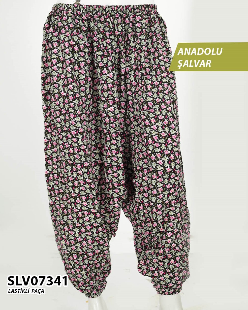 Viskon Lastik Paça Anadolu Şalvar  SLV07341-1122