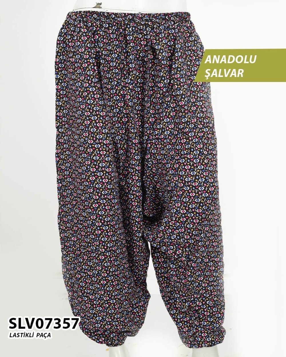 Viskon Lastik Paça Anadolu Şalvar  SLV07357-1006