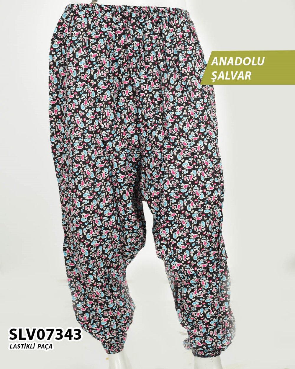Viskon Lastik Paça Anadolu Şalvar  SLV07343-1124