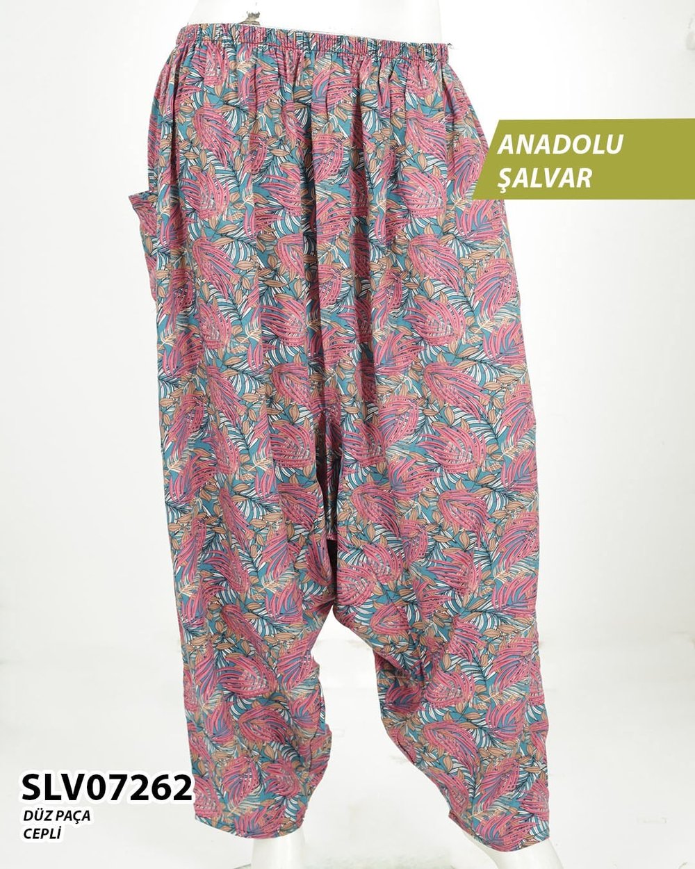 Viskon Lastik Palça Anadolu Şalvar (Cepli) SLV07262-14607
