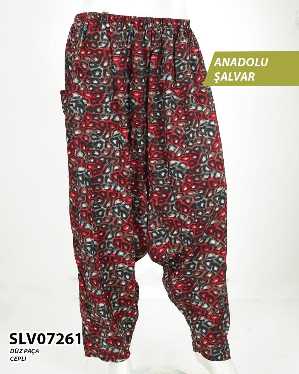 Viskon Lastik Palça Anadolu Şalvar (Cepli) SLV07261-14606