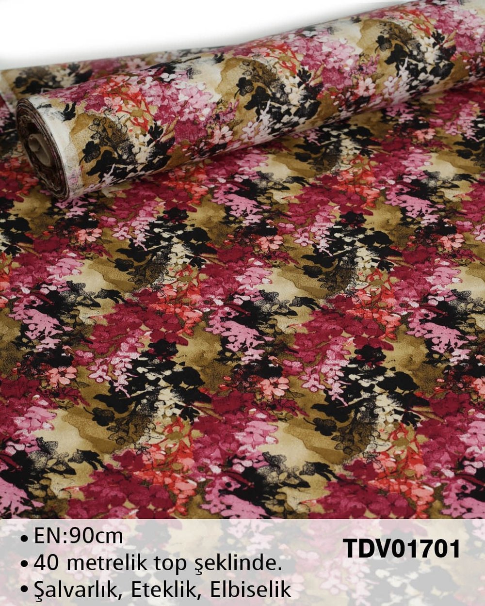 Yeni Sezon Dar En Pamuk Viskon Top Kumaş TDV01701