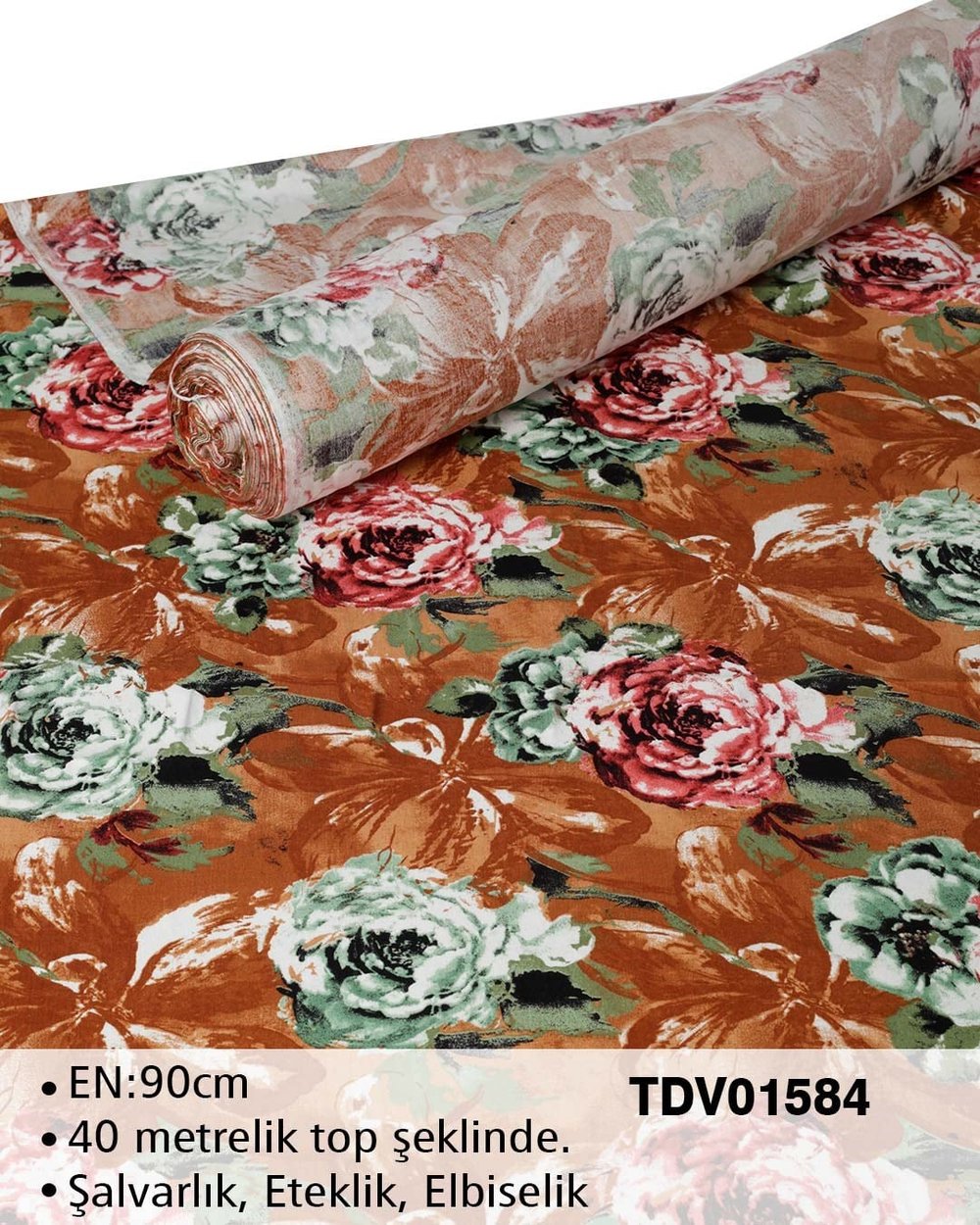 Yeni Sezon Dar En Pamuk Viskon Top Kumaş TDV01584