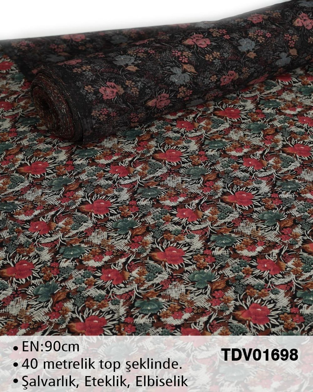 Yeni Sezon Dar En Pamuk Viskon Top Kumaş TDV01698