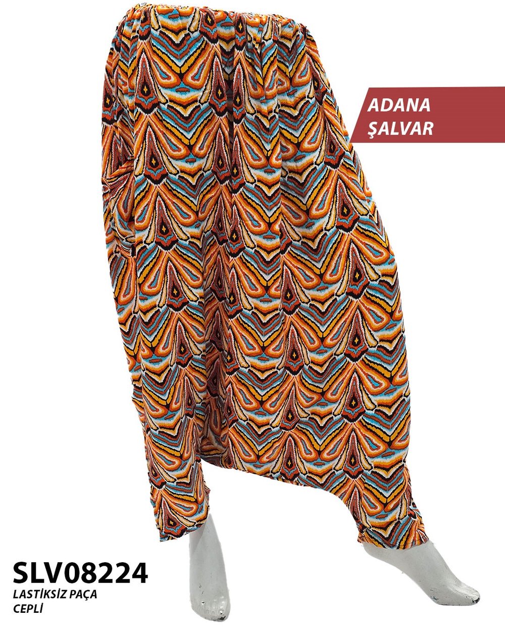 Yeni Viskon Adana Şalvar (Cepli) SLV08224-8927