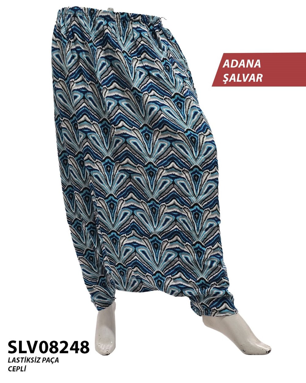 Yeni Viskon Adana Şalvar (Cepli) SLV08248-9037