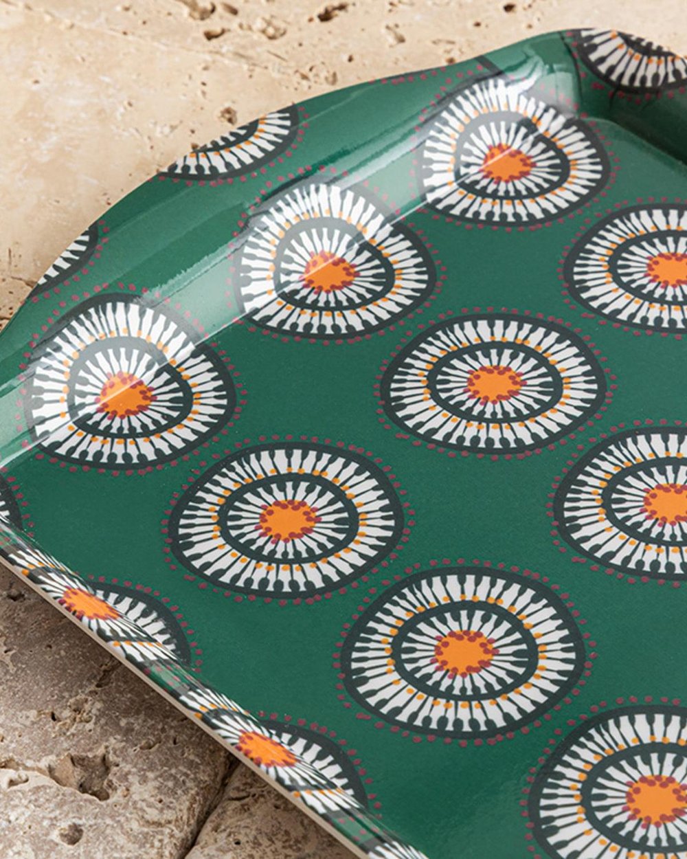 Melamine Tray 37x18 cm Green