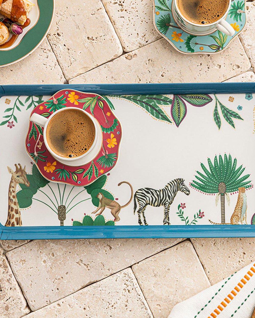 Melamine Tray 37x18 cm Blue