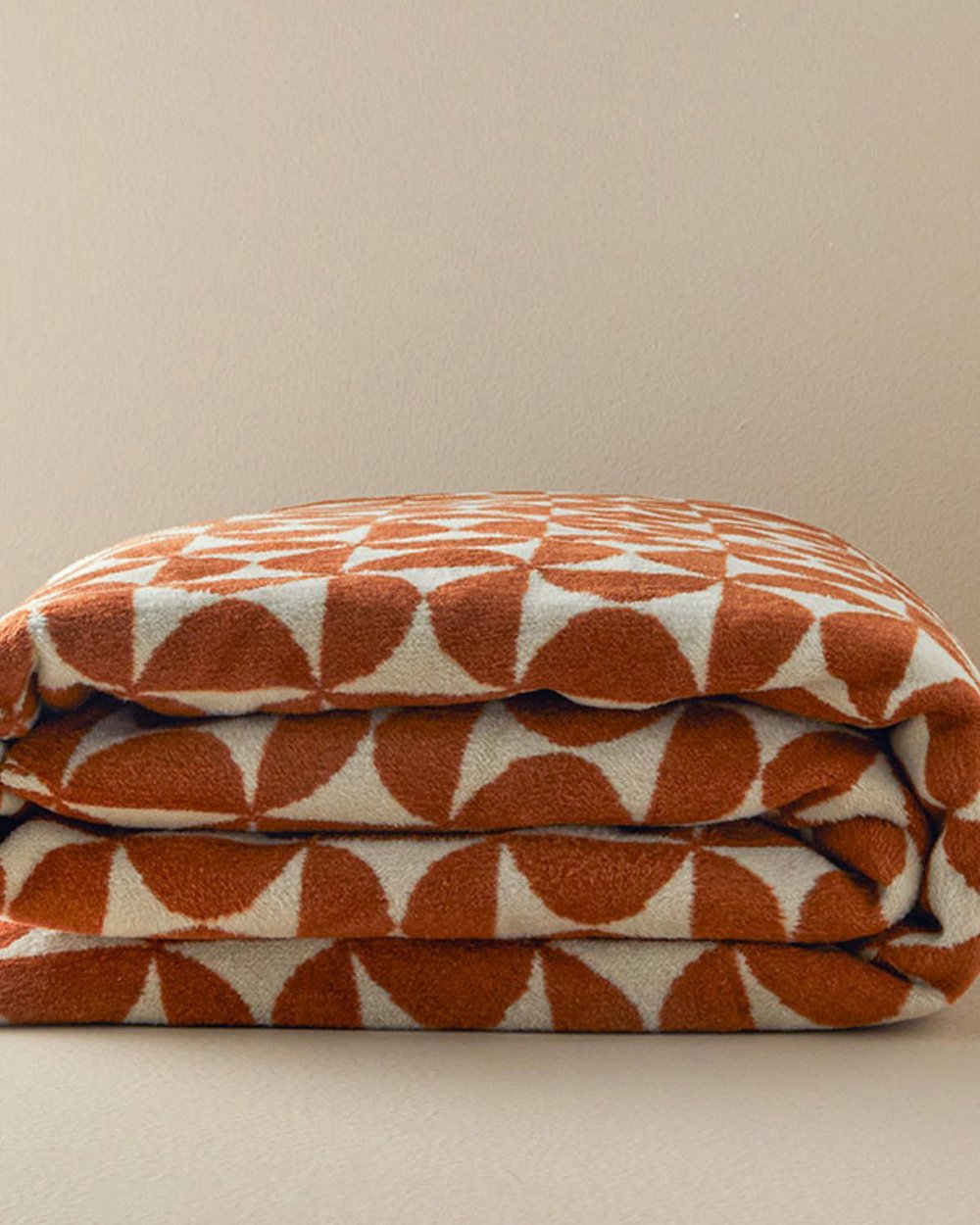 Cotton For One Person Blanket 150x200 cm Terracotta