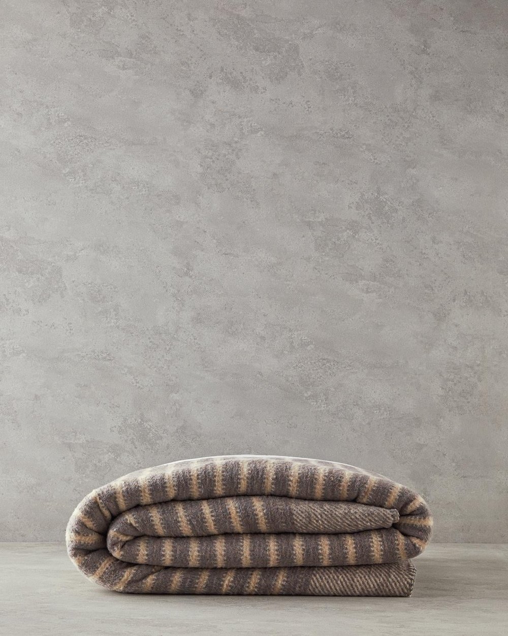 Cotton Double Blanket 200x220 cm Gray