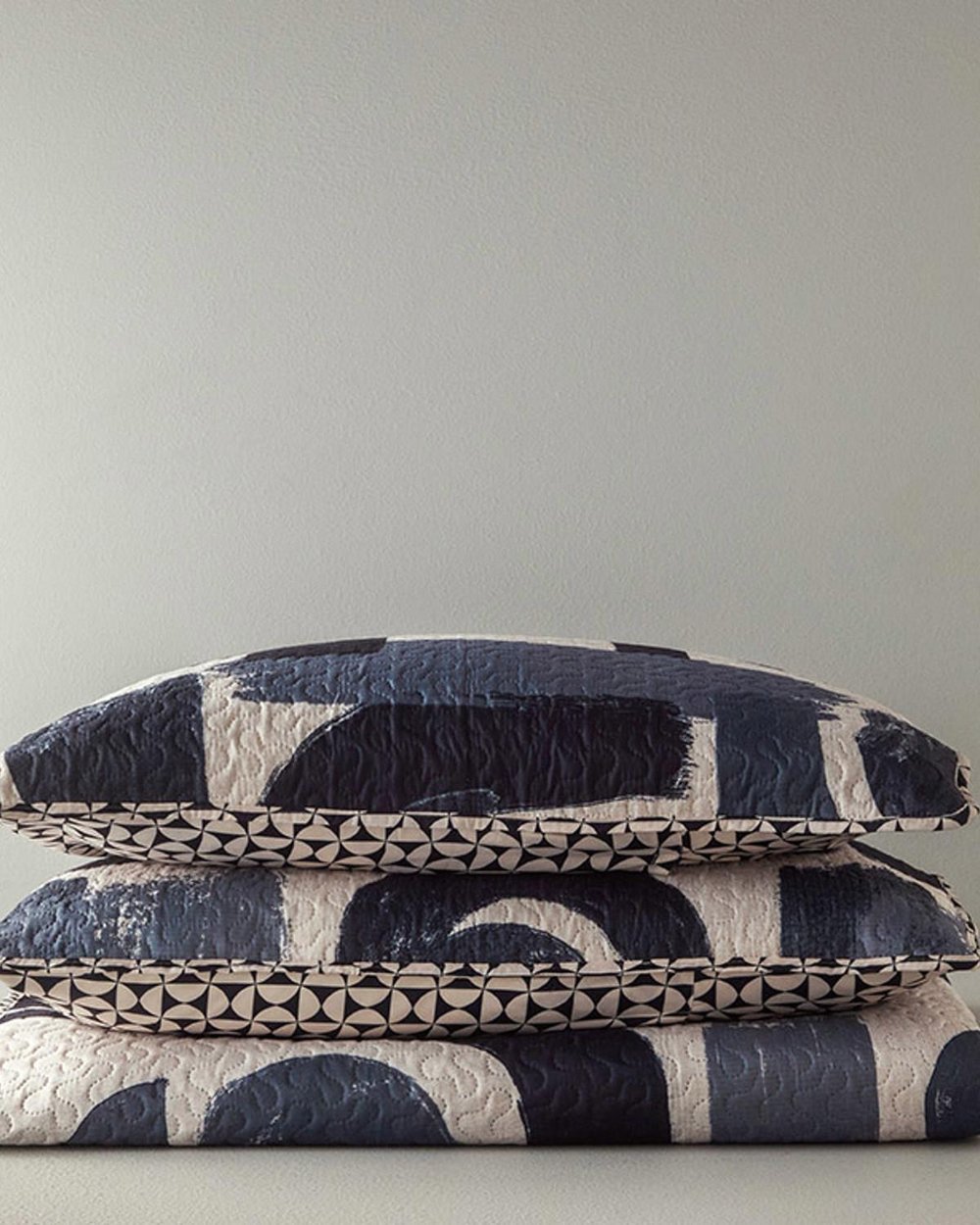 Multipurpose Double Person Bed Quilt Set 200x220 cm Black