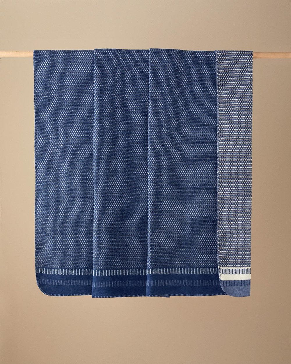 Blurred Dots Cotton For One Person Blanket 150x200 cm Navy Blue