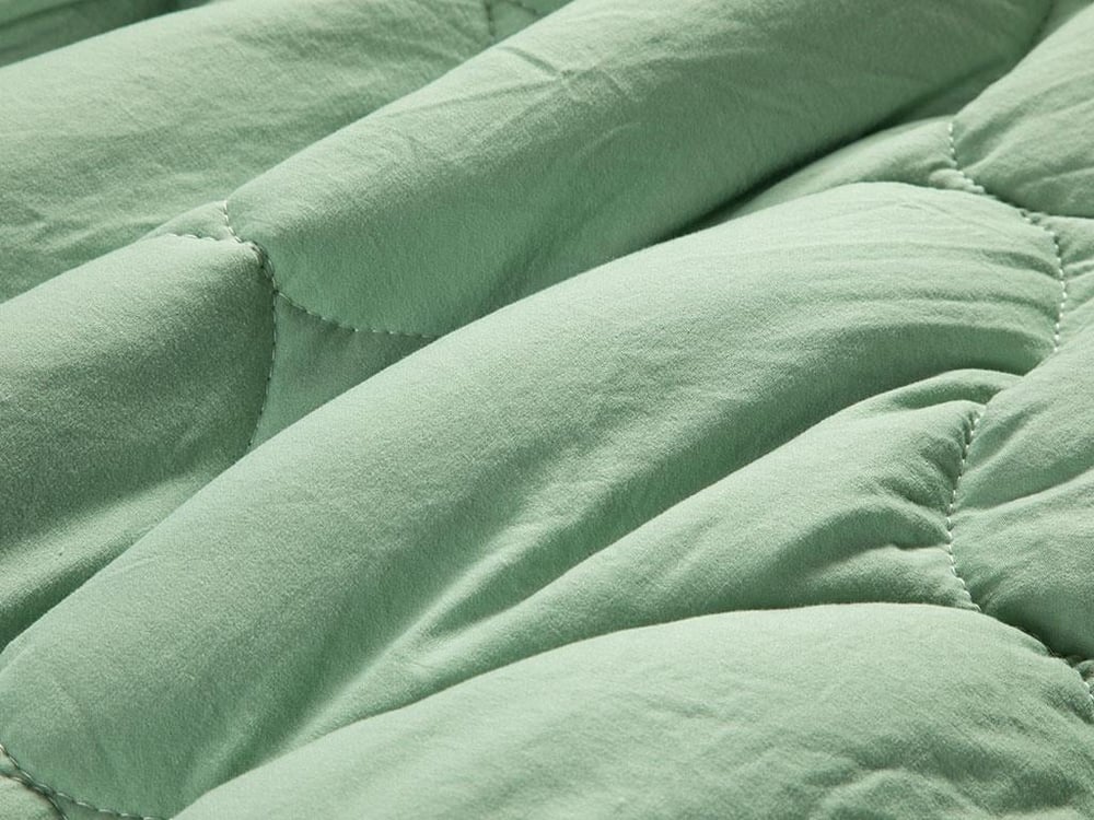  Юрган,  Единичен Размер,Soft Crinkle,  Микрофибър, 155 X 215 Cm, Зелено