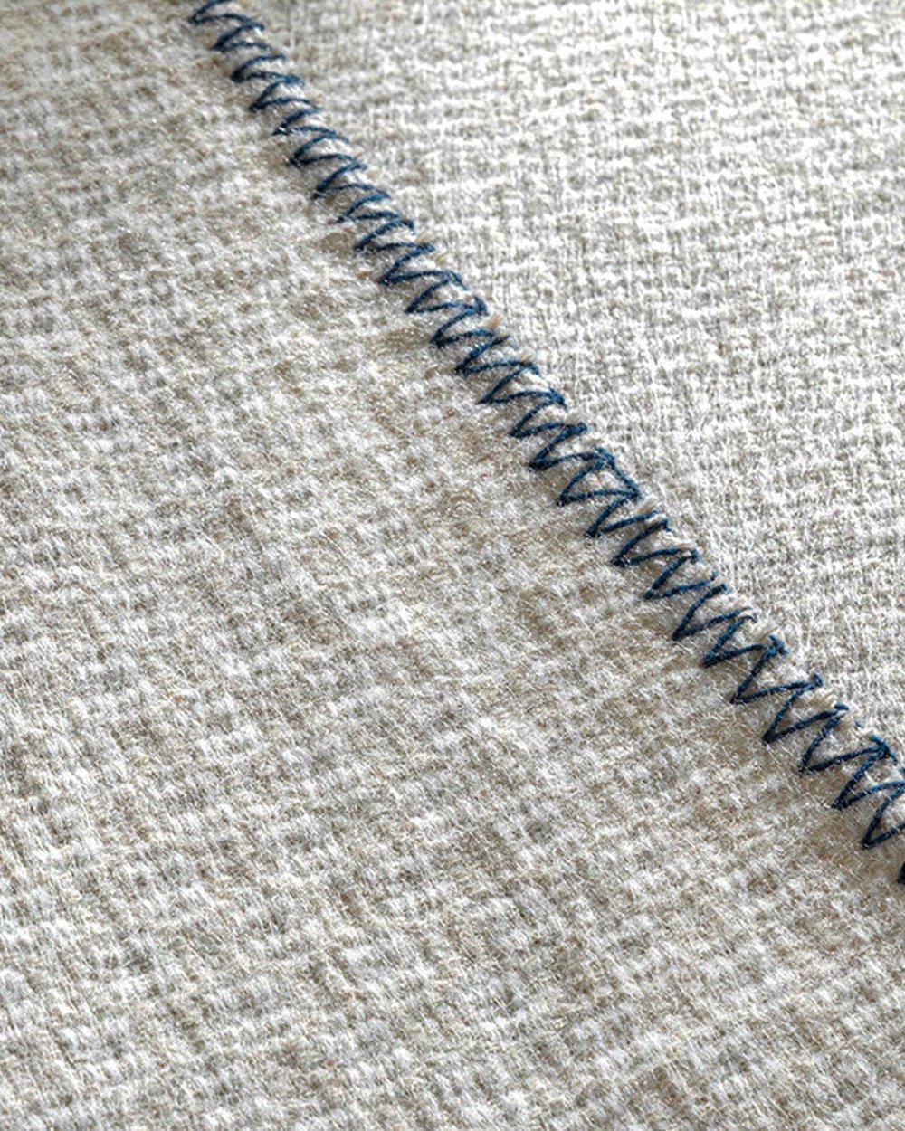  Одеало, Двоен Размер, Triple Stripe, 200 X 220 Cm, Морско Синьо-Сиво