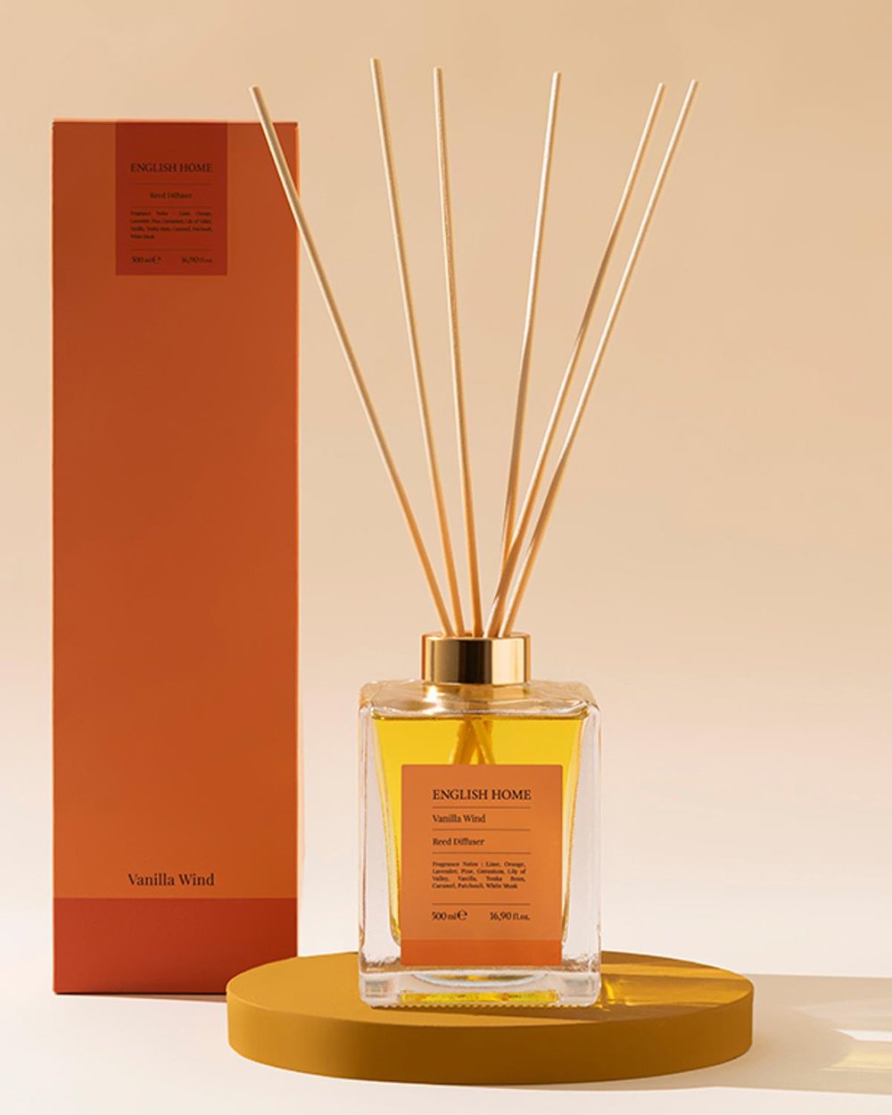 Ароматна Пръчица,Vanilla Wind , 500 Ml, Оранжево