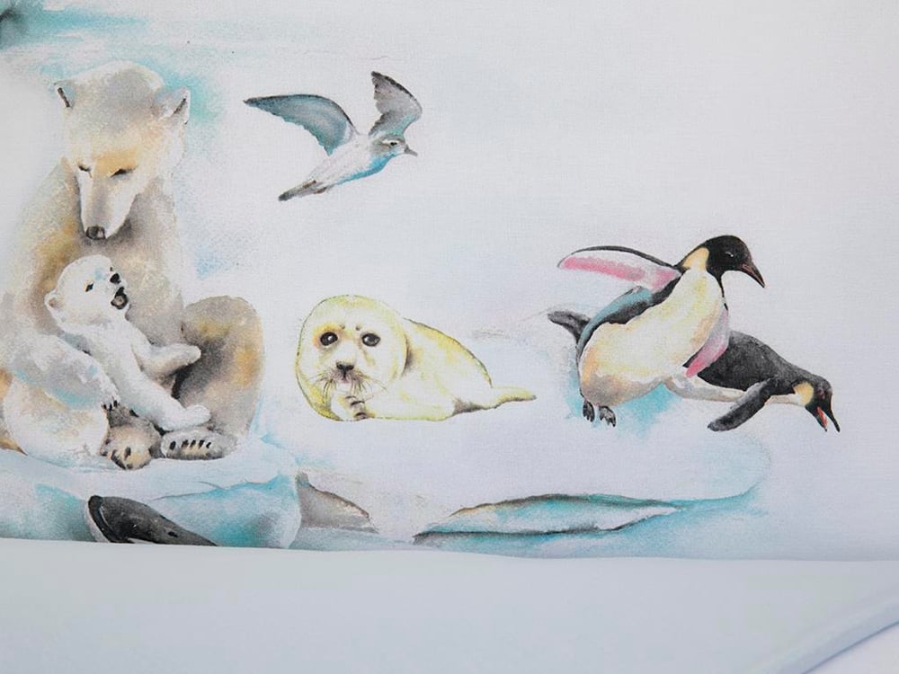 Arctic СПАЛНО БЕЛЬО КОМПЛЕ Двоен Памучен 200x220 cm Blue.