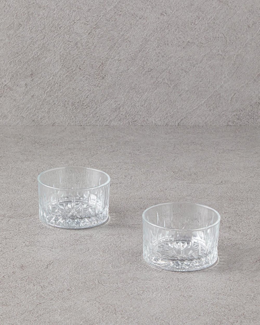 Aura Glass 2 Set Bowl 260 ml Transparent