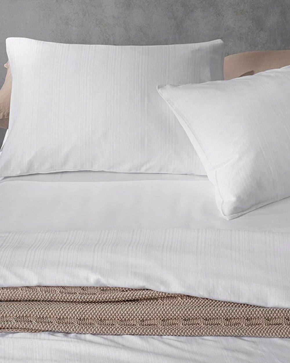 Aurora Спален Комплект Двоен Silky Touch 200x220 см Бял
