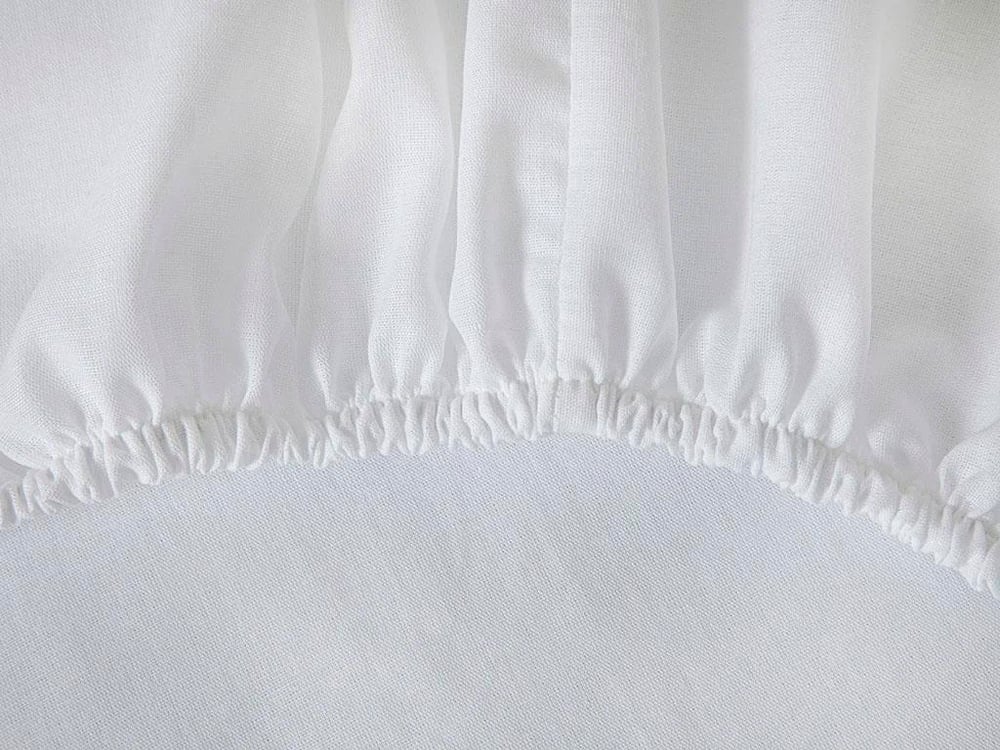 Aurora Silky Touch Super King Duvet Cover Set White