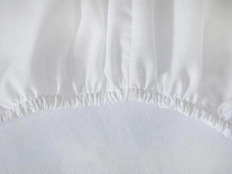 Aurora Silky Touch Super King Duvet Cover Set White