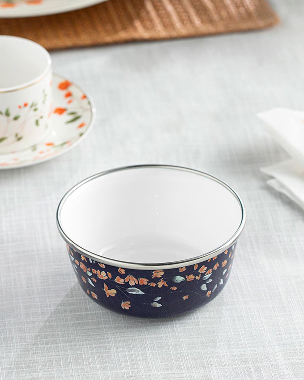 Belleza Enamel Bowl 12 cm Colbalt Blue