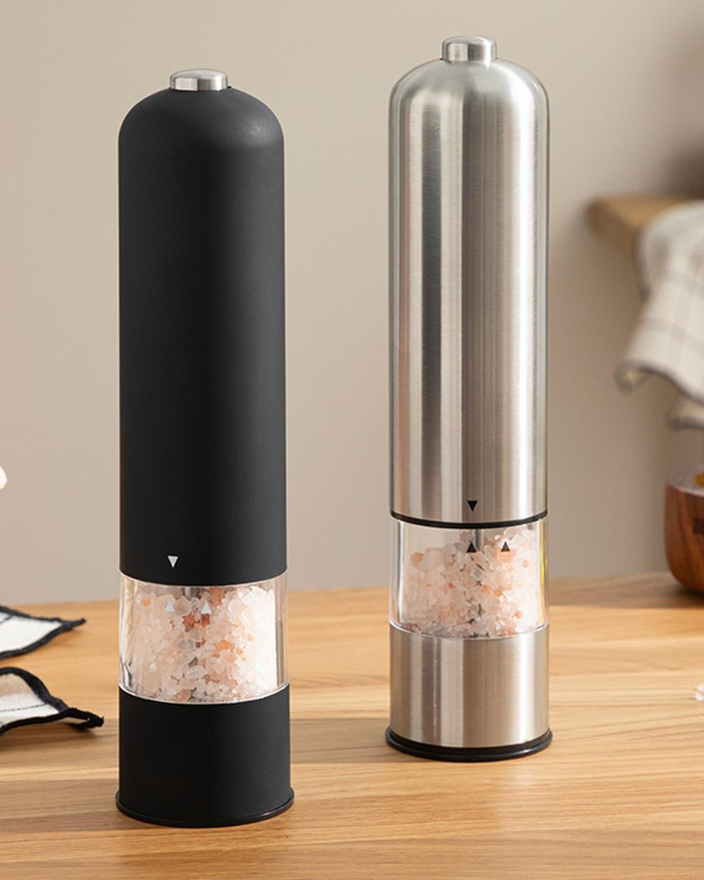 Blake Мелница Автоматичен с батерии Стомана 22 см Сребърен.