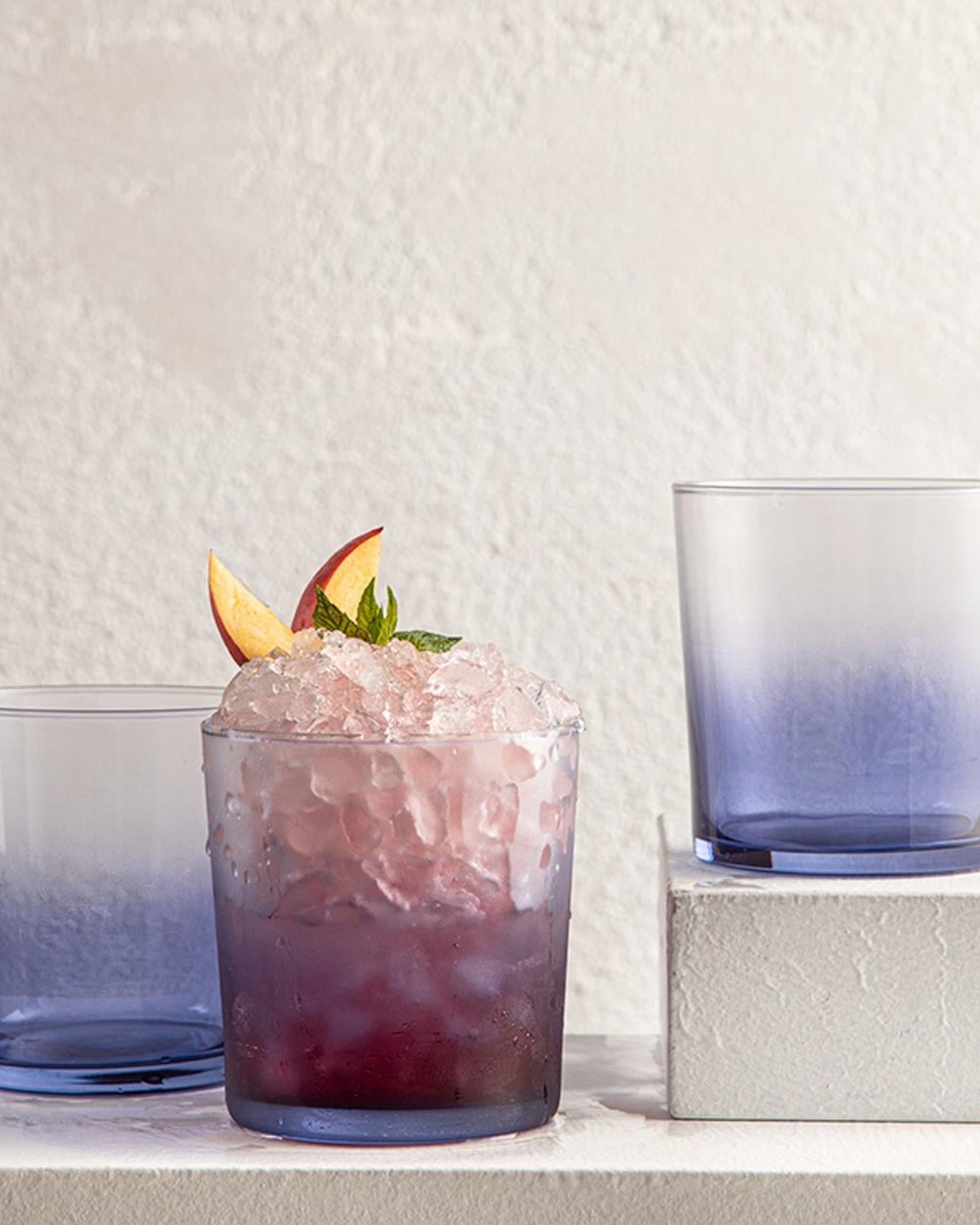 Blanca Glass 3 Set Juice Glass 345 ml Blue