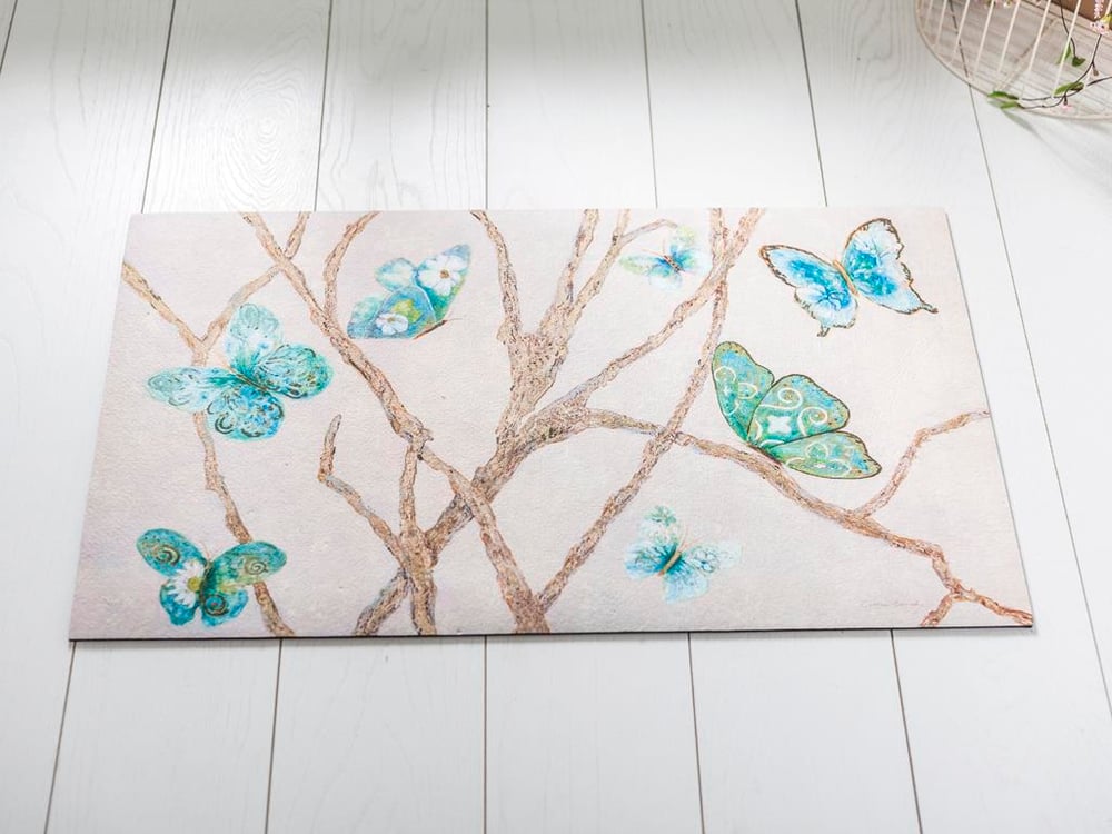 Blue Flutter ИЗСТРИВАЛКА Отпечатано 45x75 cm Blue.