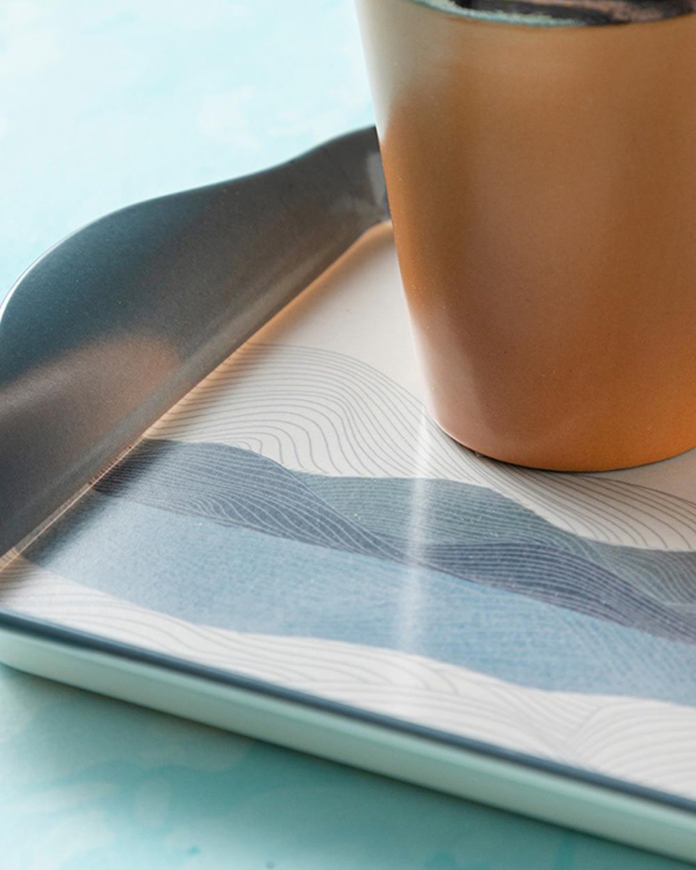Blue Passion Melamine Tray 23,5x14,5 cm Blue