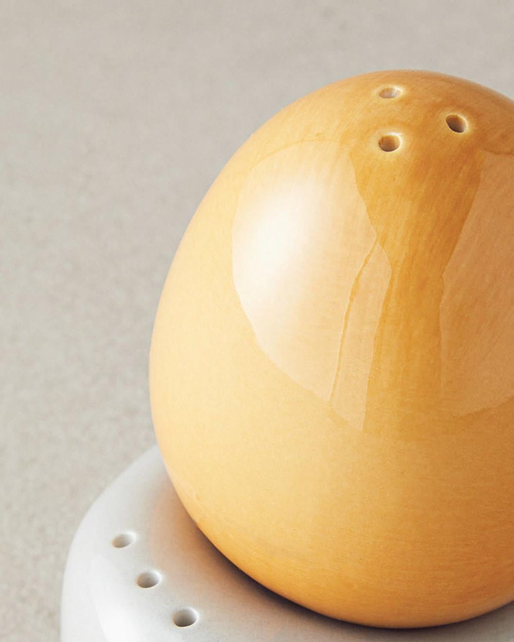 Boho Солница И Пиперница 2 бр. Китайски костен порцелан 10 см. Сив - Жълт