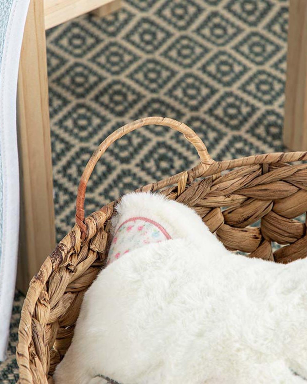 Boho Chic Wicker Large Basket 35x18 cm Beige