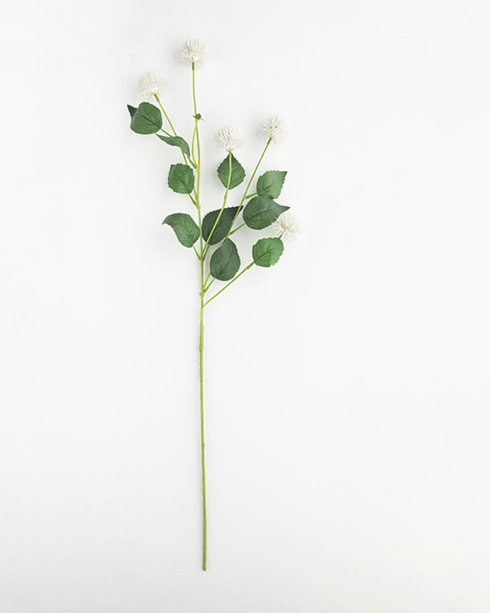 Branch Chrysanthemum Една Клонка Изкуствено Цвете Пластмасов, Бяло, 82 Cm