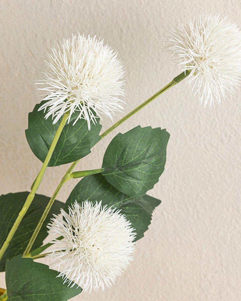 Branch Chrysanthemum Една Клонка Изкуствено Цвете Пластмасов, Бяло, 82 Cm