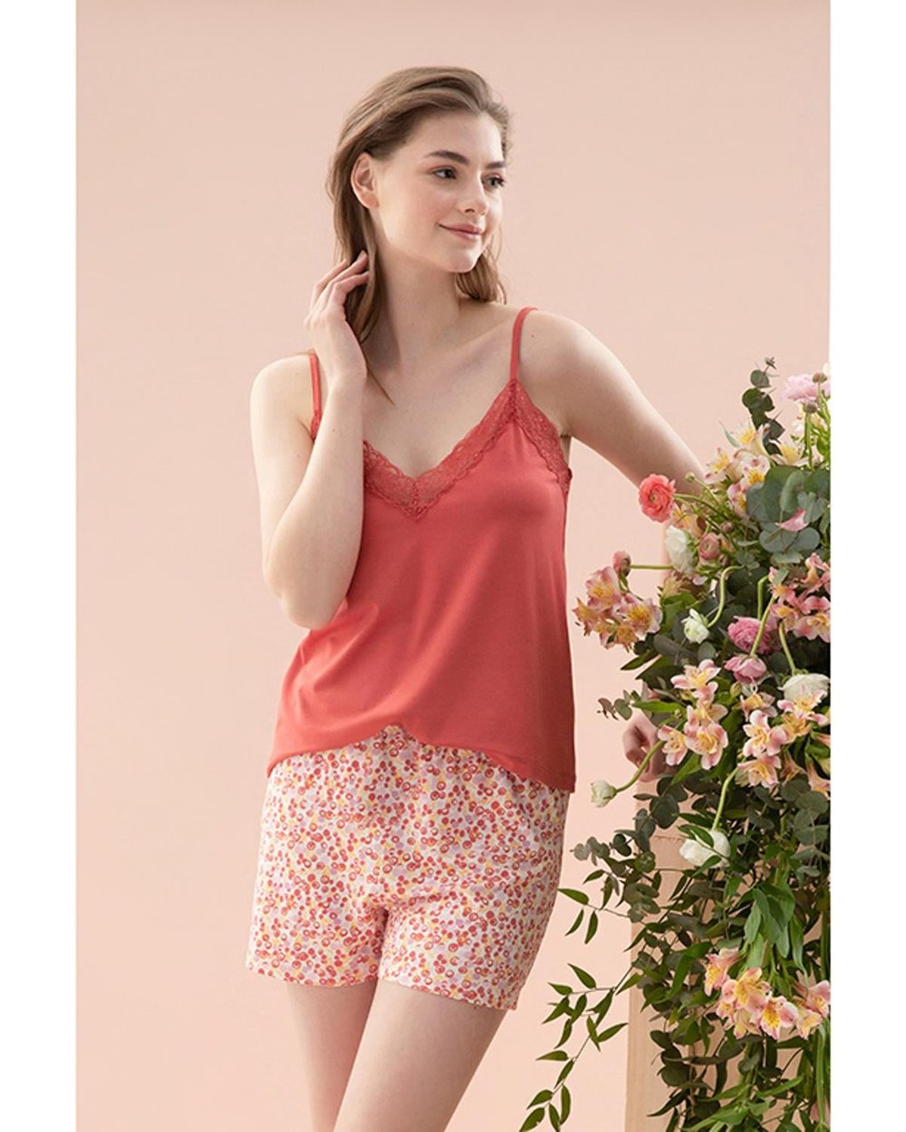 Bubbles Комплект Пижама Дамски, Вискоза, Розово, S