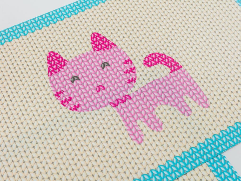 Cat АМЕРИКАНЗКИ СЕРВИЗ Полипропилен Pink-Blue