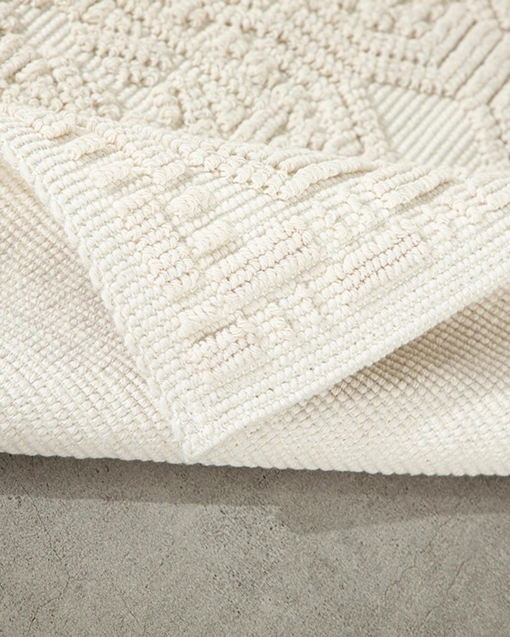 Chester Cottony Rug 60x100 cm White