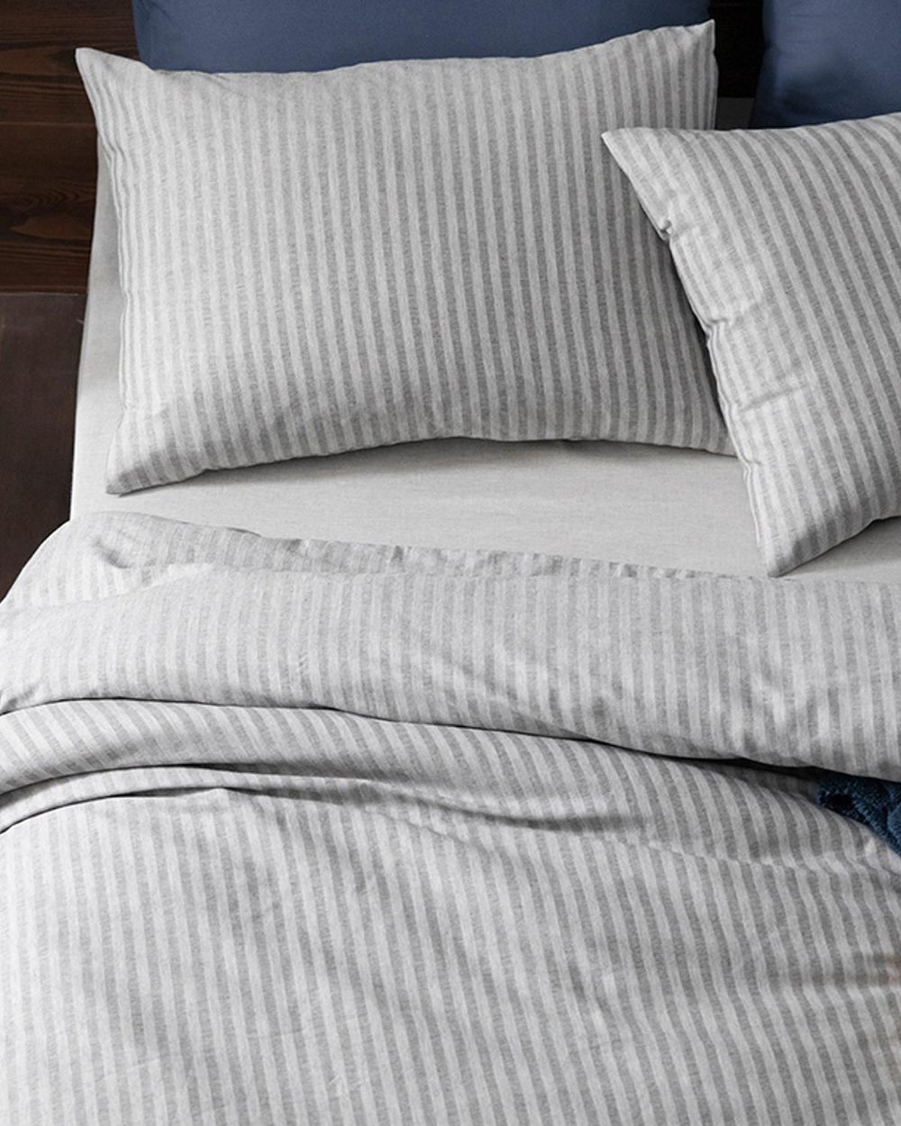 Classy СПАЛНО БЕЛЬО КОМПЛЕ За един човек Melange Twill 160x220 cm Gray