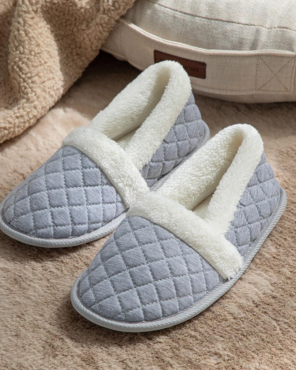 Comfy Бабети За Дома Дамски, Сиво, 40
